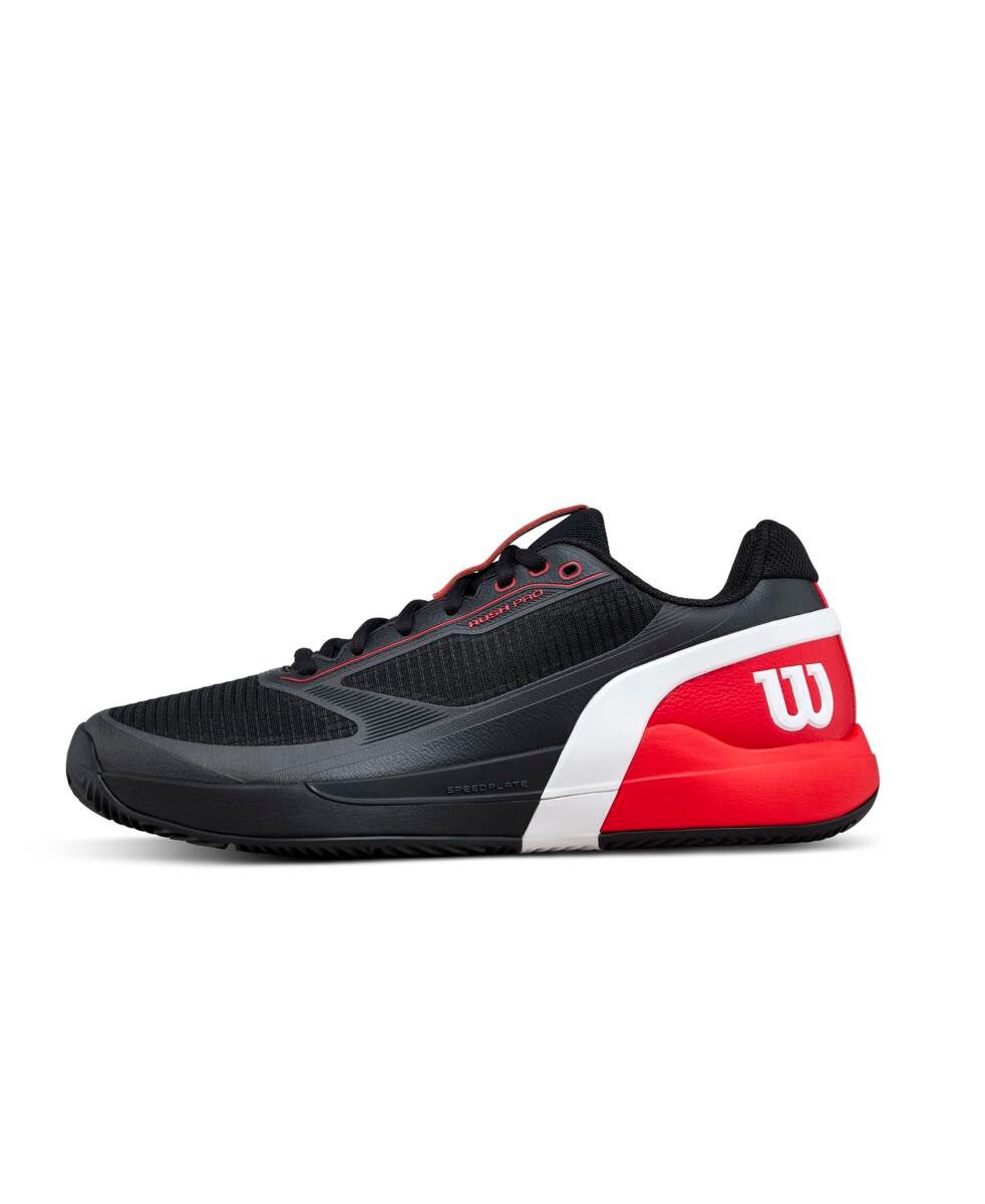 Wilson Rush Pro 5.0 Clay/Sandplatz schwarz/rot/weiss Herren Tennisschuh