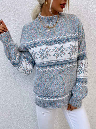 ZWY Strickpullover Damen Winter Pullover:Pullover Strickpullover Langarm Oberteil