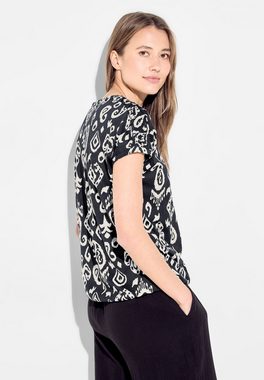 Cecil V-Shirt mit Schulterdetail