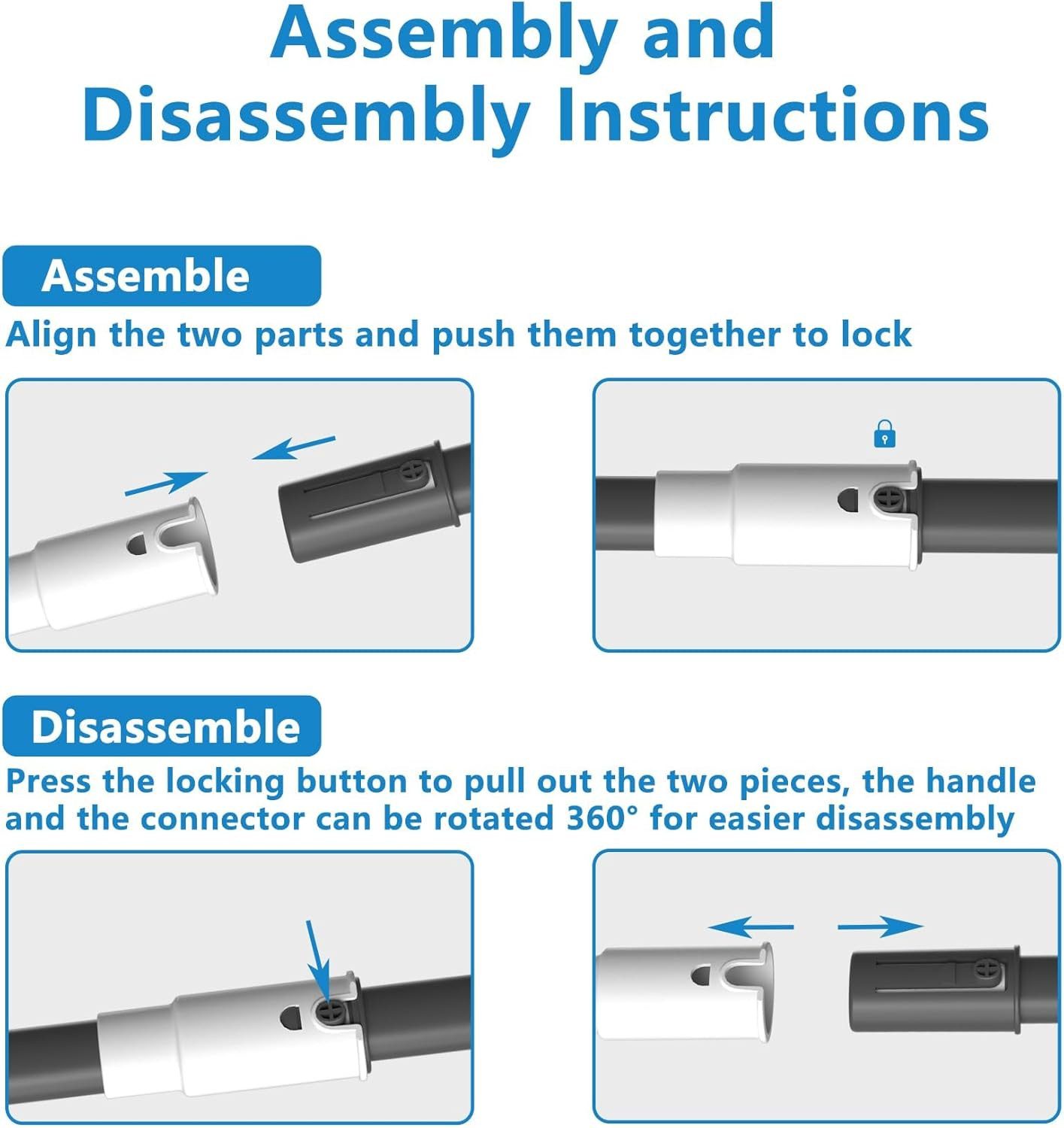 ZILXIAO 3-in-1 Car Ice Scraper with Snow Brush, Telescopic Handle and Rotating Head