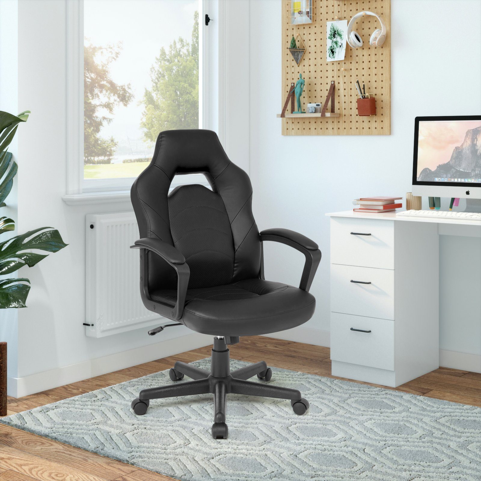 Intimate WM Heart Gaming Chair Office Bürostuhl,Computerstuhl schwarz Home