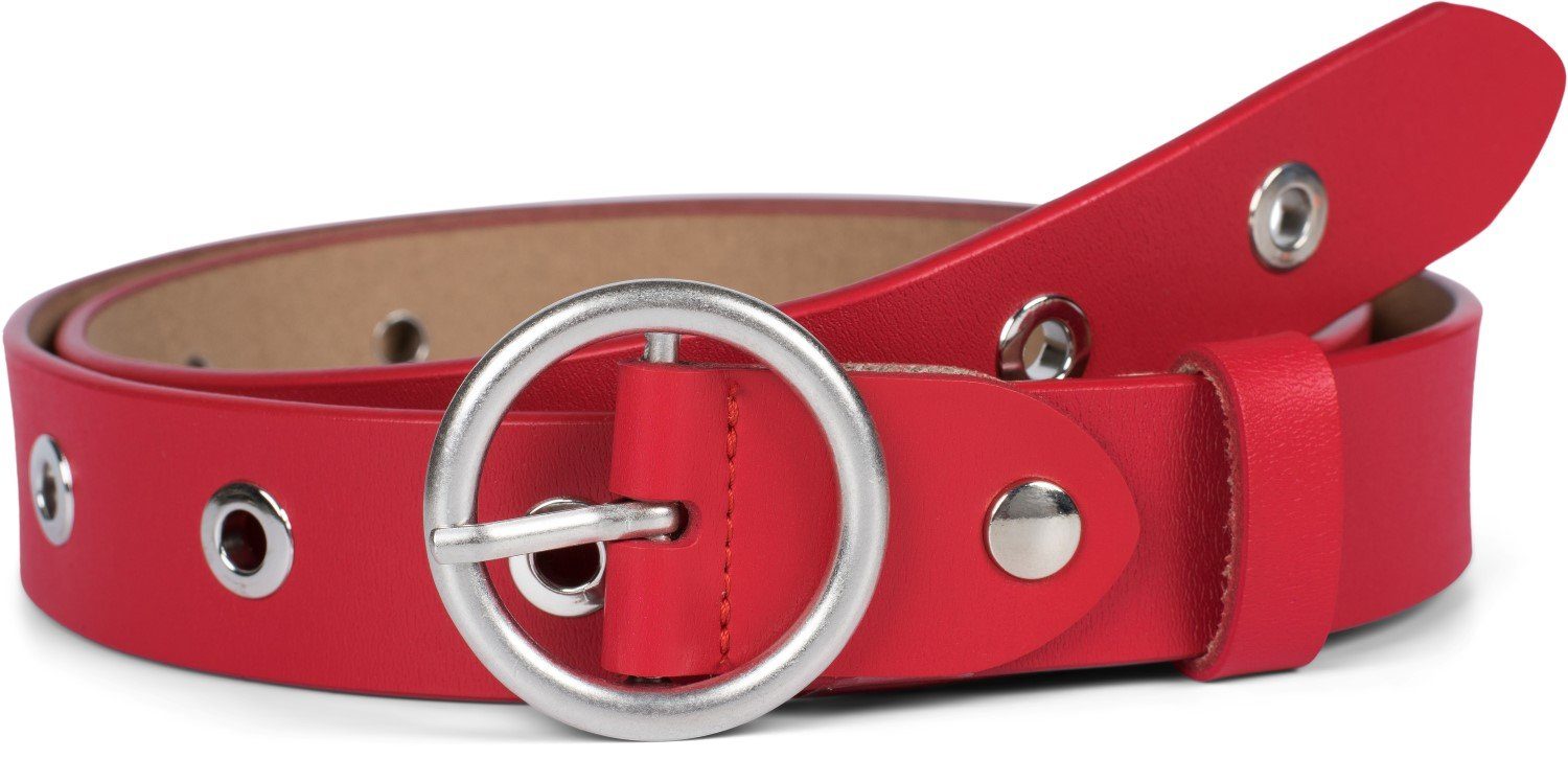 styleBREAKER Ledergürtel Leder Gürtel mit Lochnieten günstig online kaufen