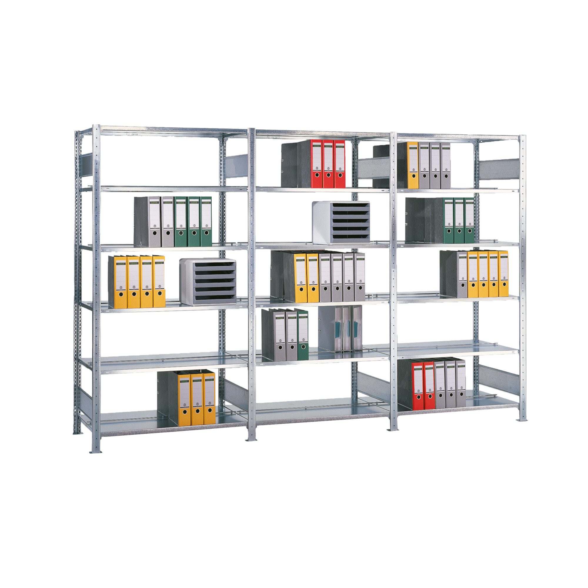 Schulte Aktenregal Regal MULTIplus150 36043-S Grund 2.000x1.000x600mm MA schwarz/lichtgra