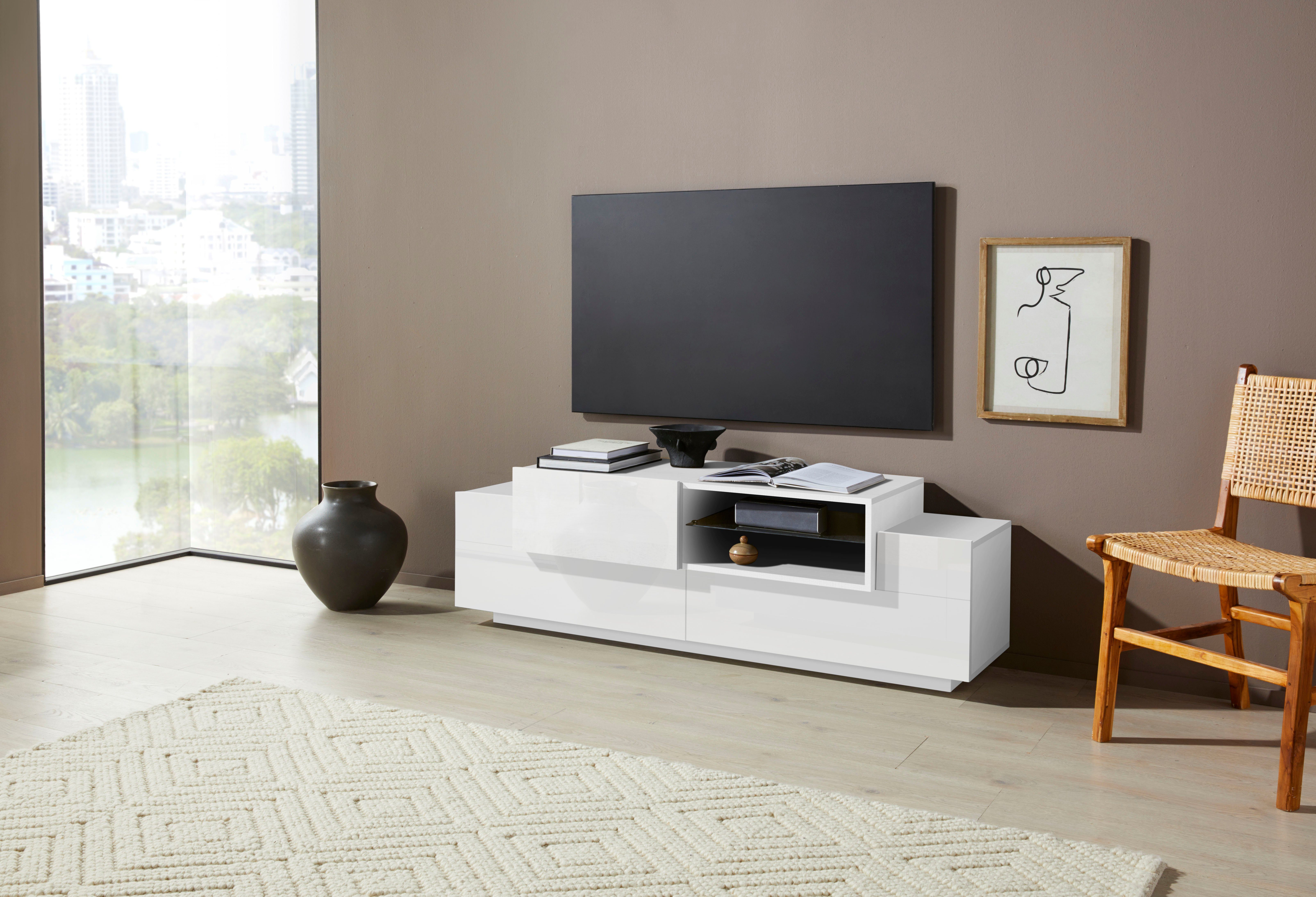 INOSIGN Lowboard Coro,Lowboard,TV-Kommode,TV-Möbel,TV-Bank, mit 2 Klappen, günstig online kaufen