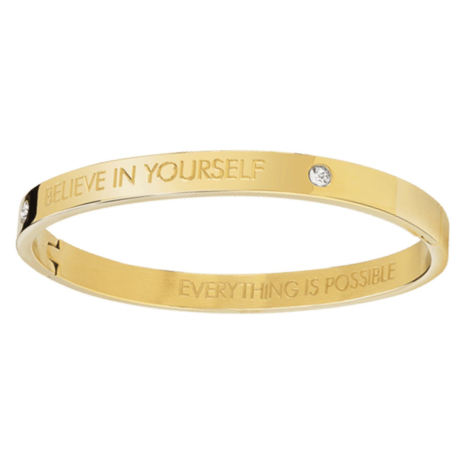 Guess Armreif Armband - Stahl - Gold - Kristall - Damen