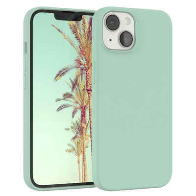 EAZY CASE Handyhülle Premium Silikon Case für Apple iPhone 14 6,1 Zoll, Cover Hülle mit Kameraschutz Bumper Case Slimcover kratzfest Mint Grün