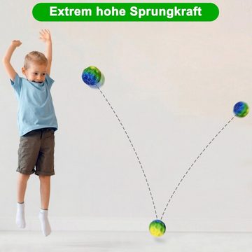 SOTOR Spielball Jump Ball, 3-St Space Moon Ball, Mini Jump Ball (Super High Bouncing Lightweight Springen Ball, Hüpfbälle), Bouncy Balls, Interaktives Spielzeug zum Stressabbau