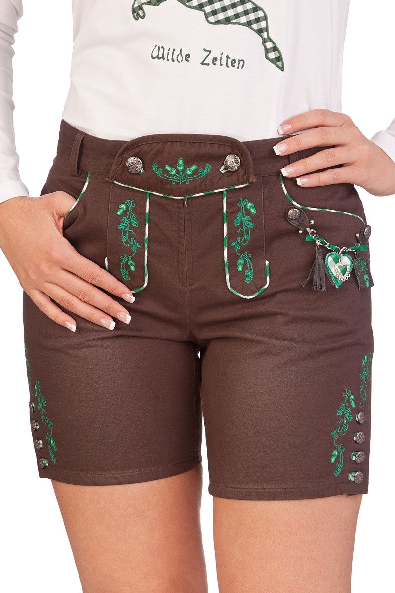 Spieth & Wensky Trachtenjeans Trachtenhose Damen - PFAND - grün