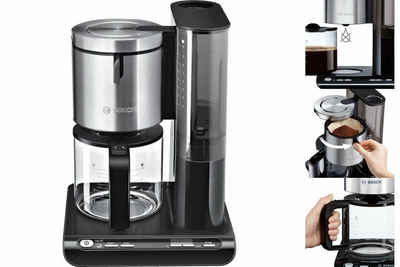 BOSCH Kaffeevollautomat Filterkaffeemaschine BOSCH TKA8633 Styline Schwarz 1100 W 1,25 L 15 Ta