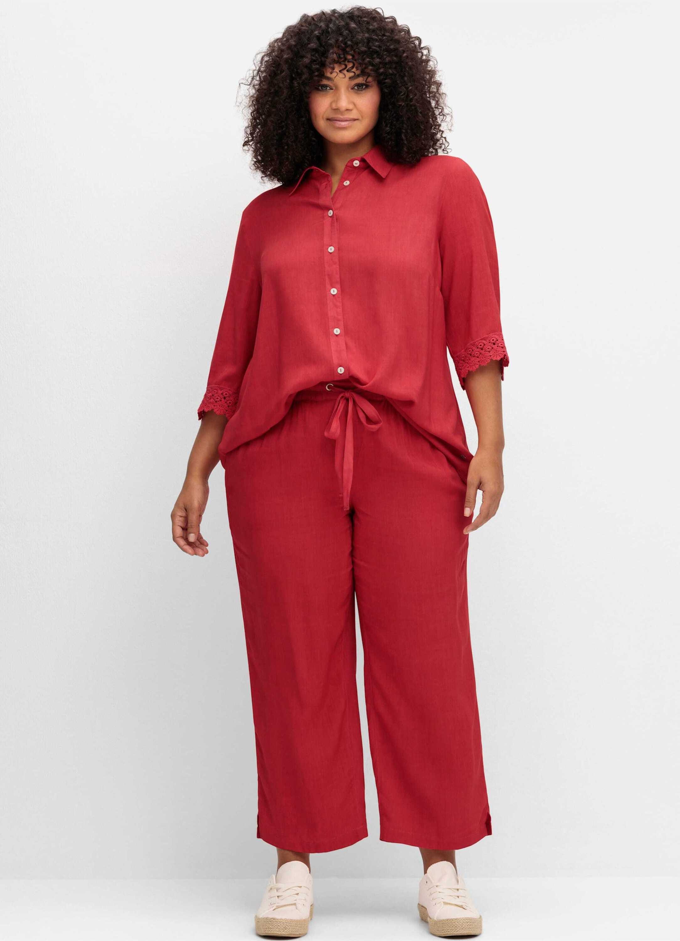 Sheego Klassische Bluse Hemdbluse 3/4-Arm günstig online kaufen