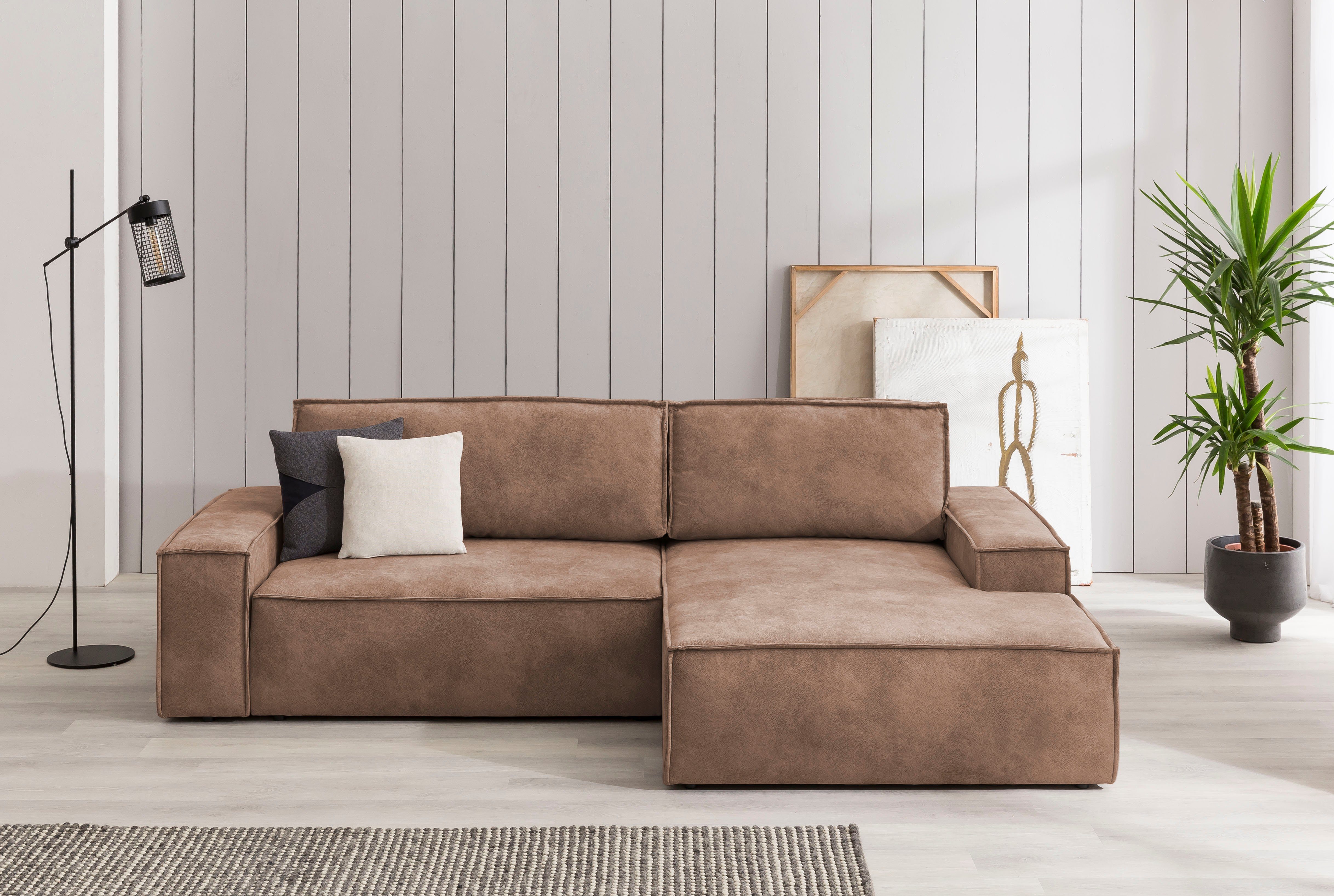 Home affaire Ecksofa SHERWOOD Schlafsofa 267 günstig online kaufen