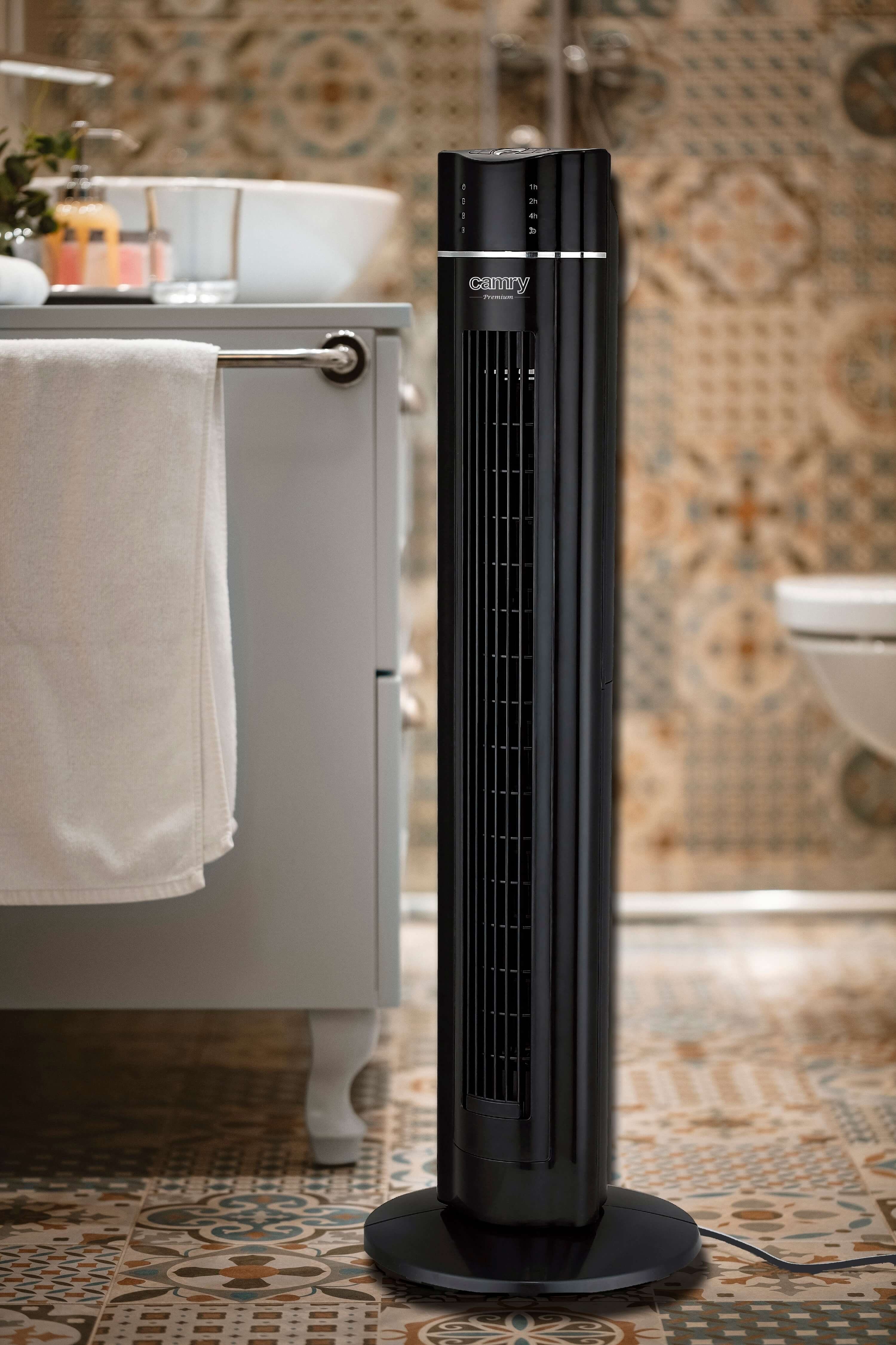 Camry Turmventilator CR-7320, 7h Timer, Fernbedienung, Oszillation, Duftfach