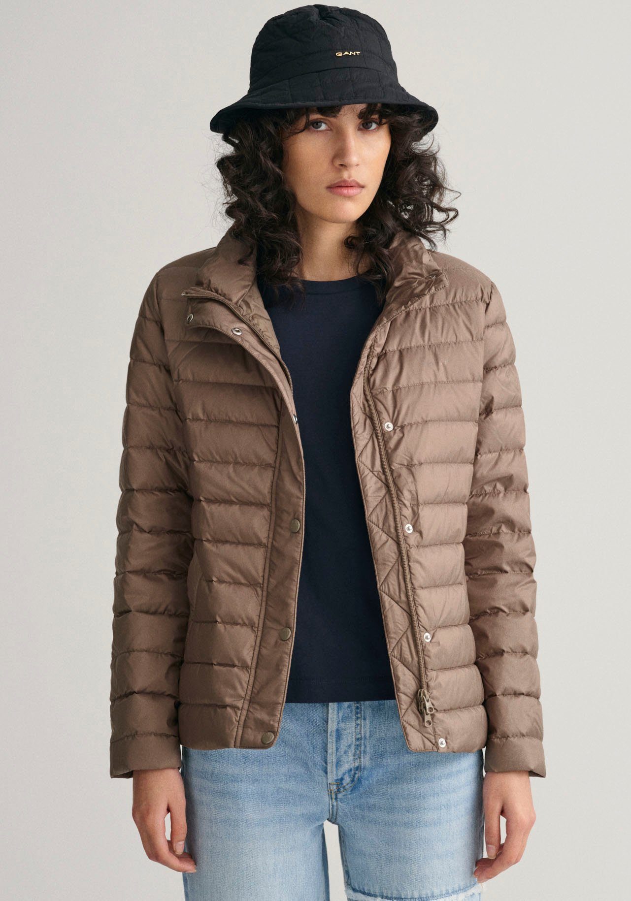 Gant Steppjacke Wasserabweisend, leichte Steppjacke, regenabweisend Desert brown