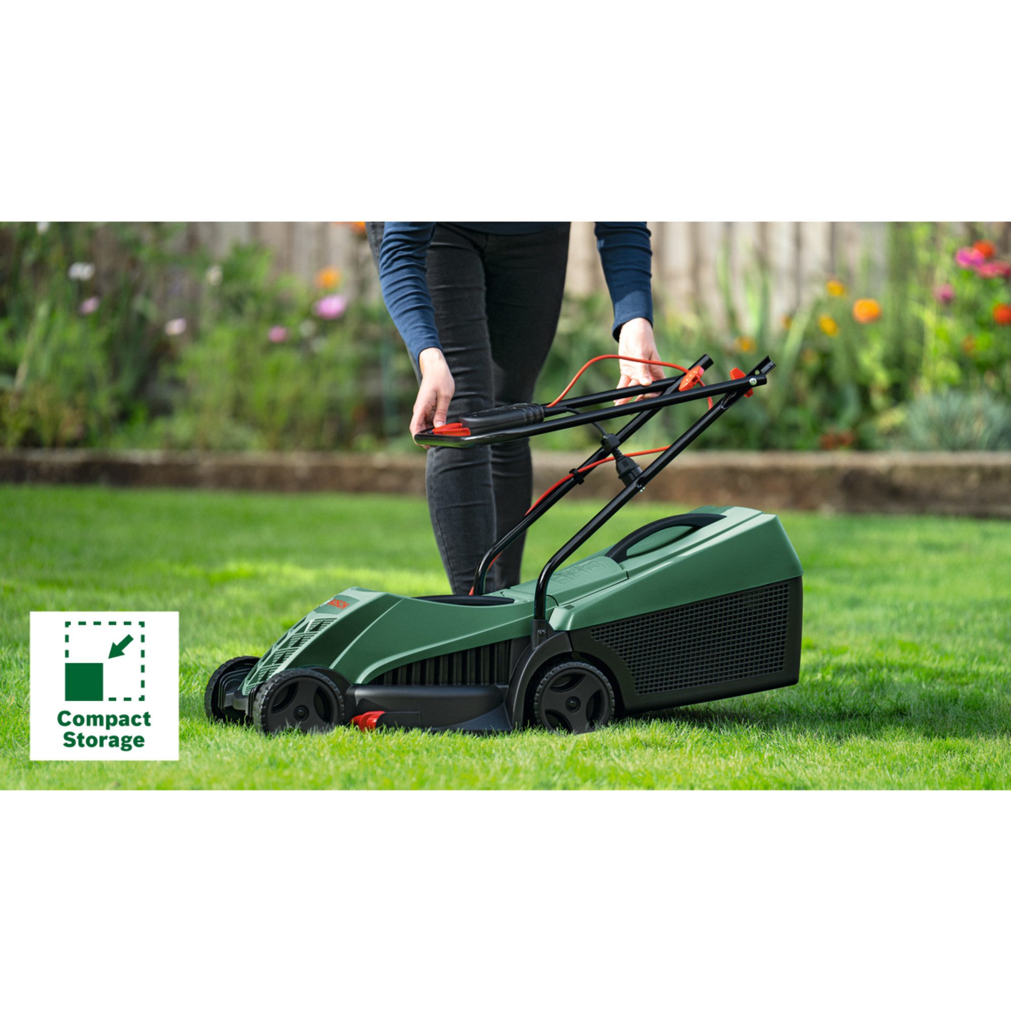 Bosch Professional Elektrorasenmäher Bosch Heimwerken & Garten Elektro-Rasenmäher, 32 cm Schnittbreite, (1.200 Watt, Breite 32cm)