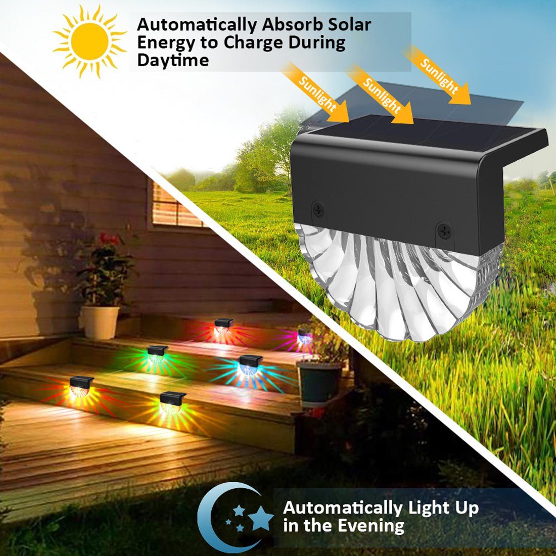 Haiaveng LED Discolicht Dekoration,für Led Solarleuchten Solarlampen Garten Terrasse, Solar für Gartenleuchten, Stück Wasserdichte Garten Garten,2 Außen
