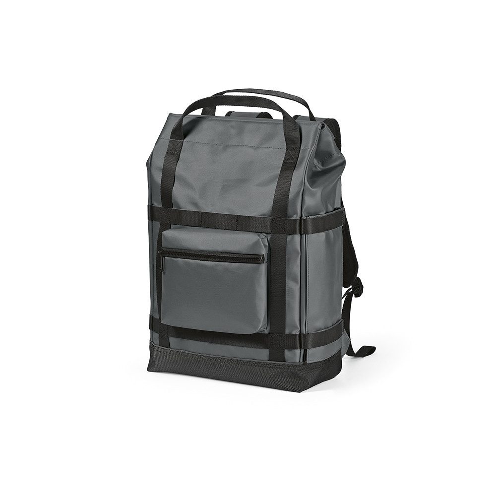 CABBEL Rucksack Rucksack 21L Laptop 17 Zoll rPET nachhaltig 47% robust leicht 30x47 (Rucksack, 1-tlg., Einzelartikel), Dunkelgrau, 21 Liter Volumen, 0,926 kg, 30x47x15 cm, recyceltes