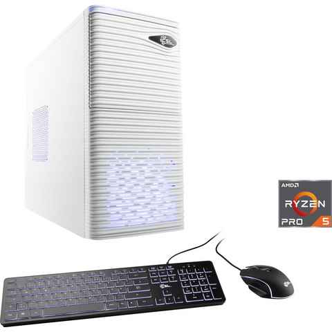 CSL Sprint V28122 Gaming-PC (AMD Ryzen 5 4650G, AMD Radeon Grafik, 16 GB RAM, 1000 GB SSD, Luftkühlung)