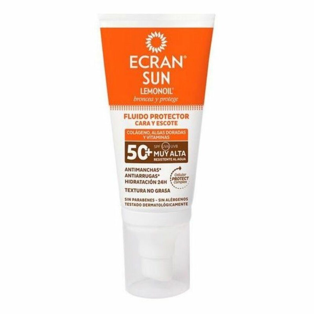 Ecran Sonnenschutzcreme Sun Lemonoil Face And Neck Fluid Spf50 50ml