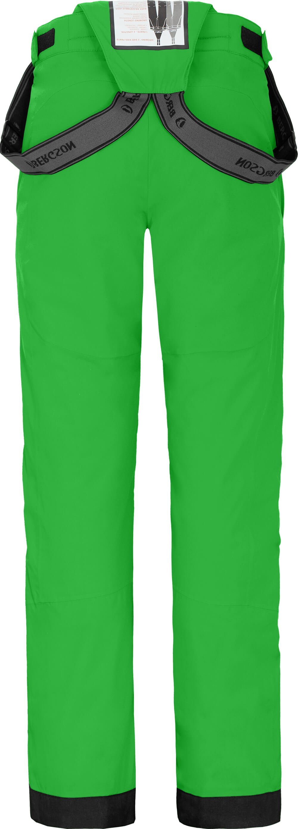 Bergson Skihose PELLY Kinder Skihose, wattiert, 20000 mm Wassersäule, Normalgrößen, grün