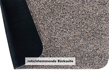 Fußmatte Samson, Andiamo, rechteckig, Höhe: 6 mm, Schmutzfangmatte, waschbar, mit rutschhemmender Unterseite