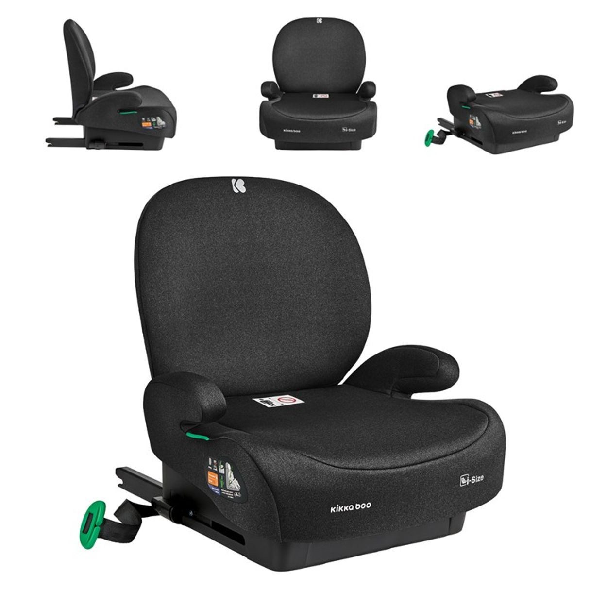 Kikkaboo Детские сиденьяrhöhung Sitzerhöhung i-Boost, ab: 6, bis: 12, i-Size (125-150cm) ISOFIX Rückenlehne