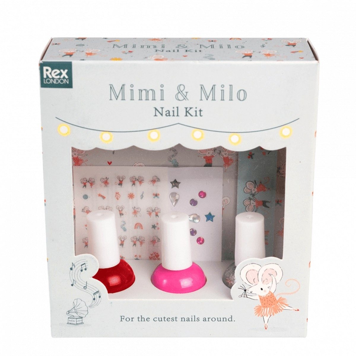 Rex London Maniküre-Pediküre-Set Maniküre Set Fairies für Kinder Nagellack Nagelsticker Glitzer