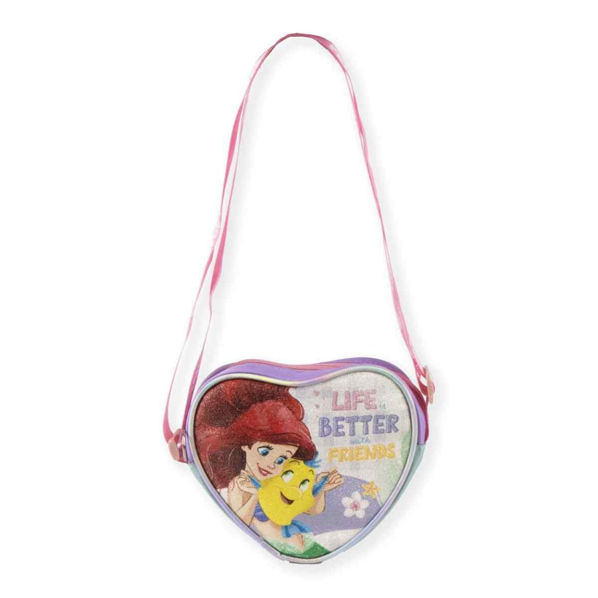 Disney Princess Schultertasche 3D Herz Tasche für Kinder kompakte Umhängetasche