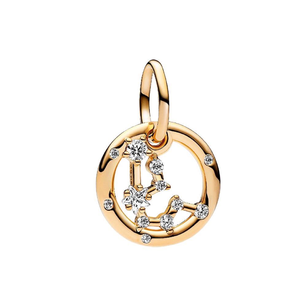Pandora Charm Sternzeichen SHINE-762717C01, Vergoldet, Sternzeichen, Wassermann, Zirkonia
