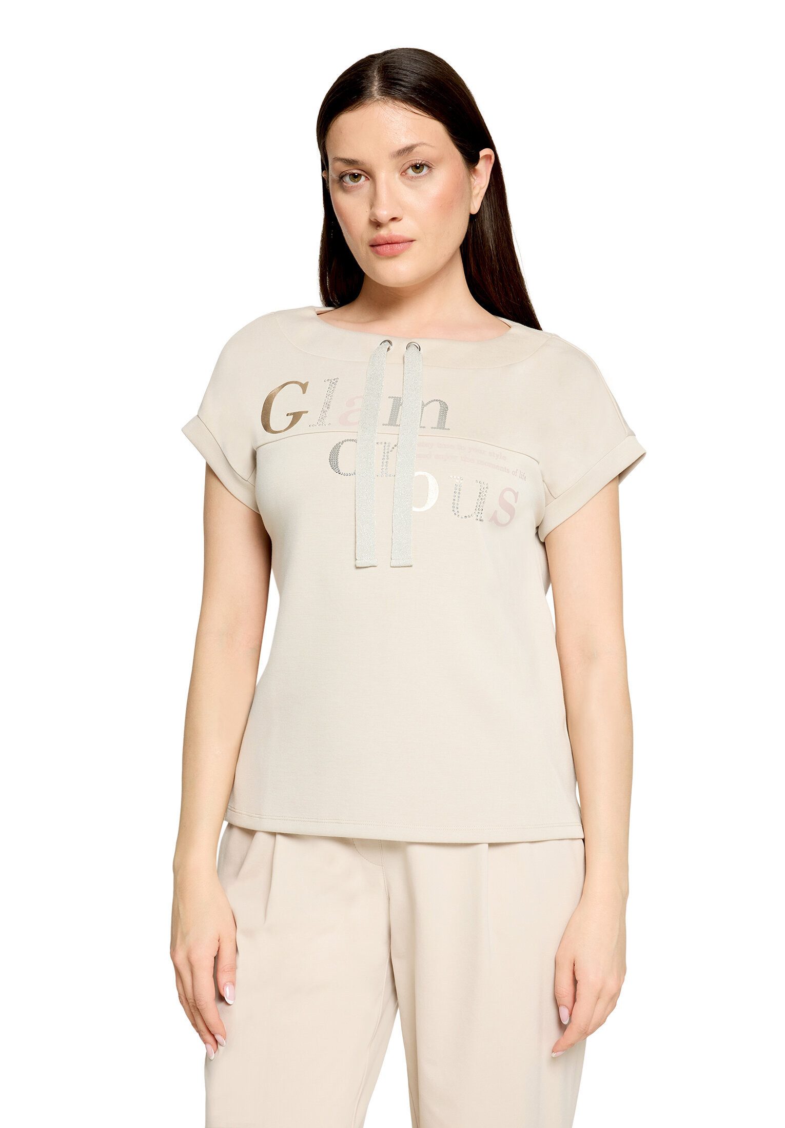 Betty Barclay Kurzarmshirt Damen mit Strass (1-tlg)
