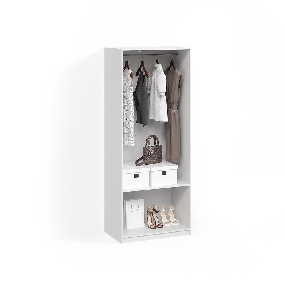 Livinity® Kleiderschrank Trento, Weiß, (1-St)