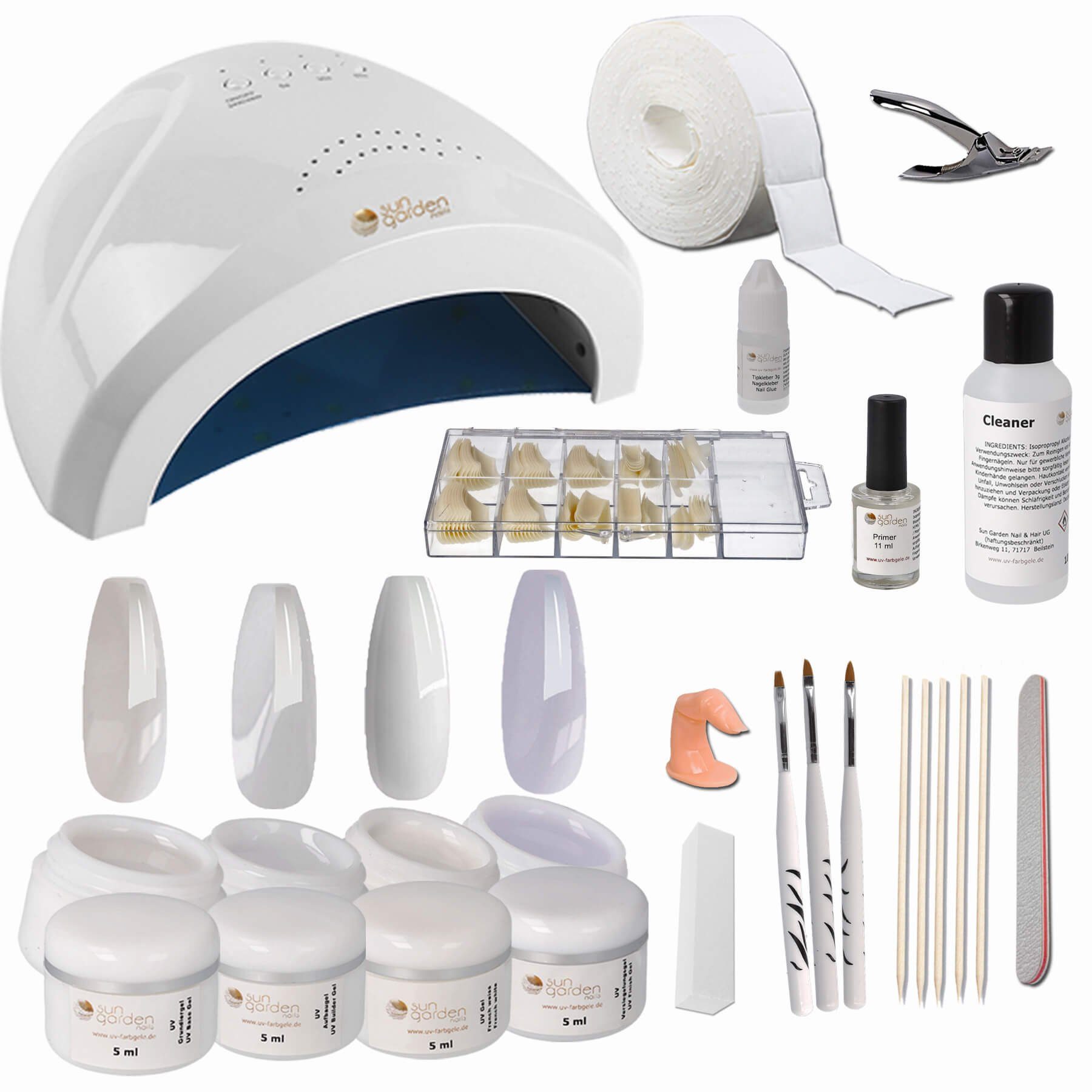 Sun Garden Nail Nagellack-Set Starterset Nageldesign Nails für 20tlg. - Set professionelles