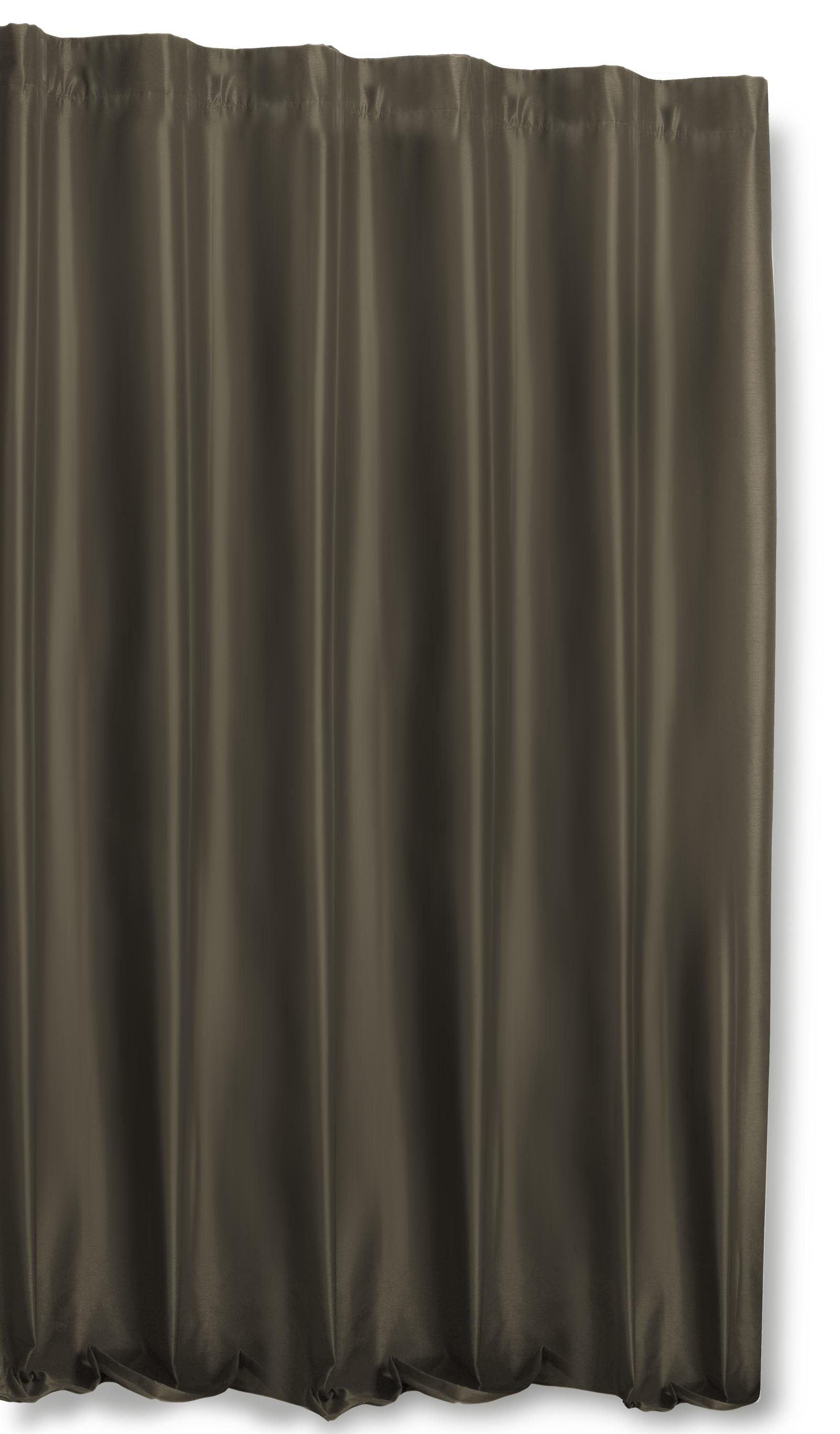 Türvorhang Thermovorhang Kräuselband 245x245 cm blickdicht breit Polar Fleece, Haus und Deko, Kräuselband (1 St), blickdicht, Polyester Dunkeltaupe