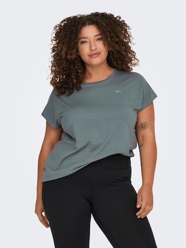 ONLY Play Funktionsshirt ONPAUBREE SS LOOSE TRAIN TEE CURVY NOOS Stormy Weather | Funktionsshirts