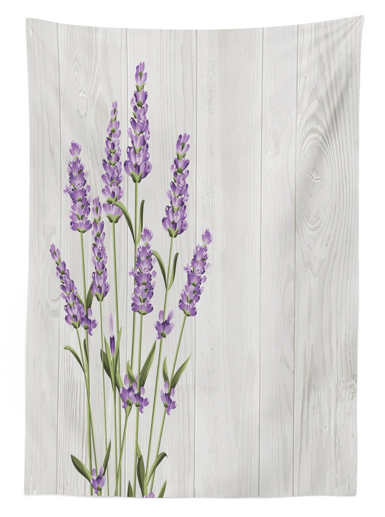 Farbfest Kräuter-Bouquet Farben, Tischdecke Waschbar Bereich Lavendel Außen geeignet Klare den auf Für Abakuhaus Holz