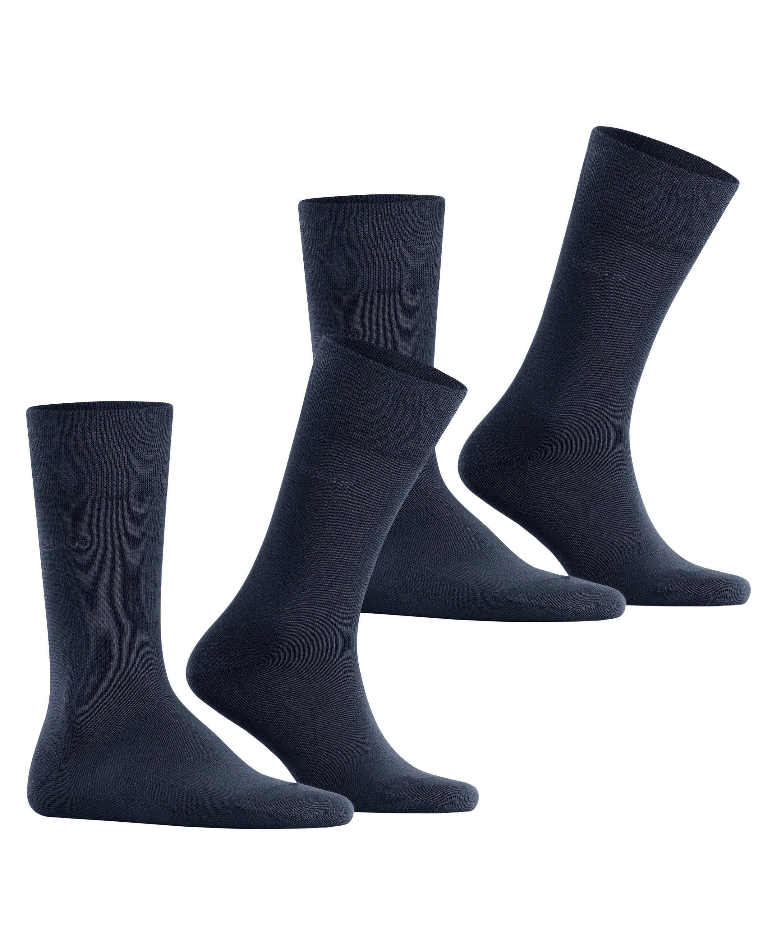 Esprit Socken Basic Easy 2-Pack (2-Paar) mit druckfreiem Komfortbund günstig online kaufen