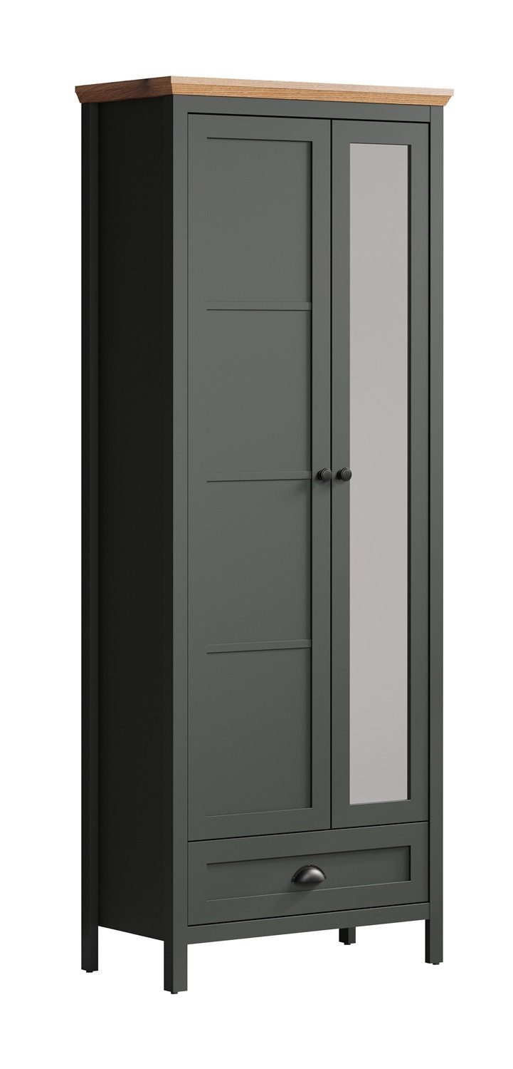 trendteam Schuhschrank Garderobenschrank Stanton, Tannengrün / Eiche