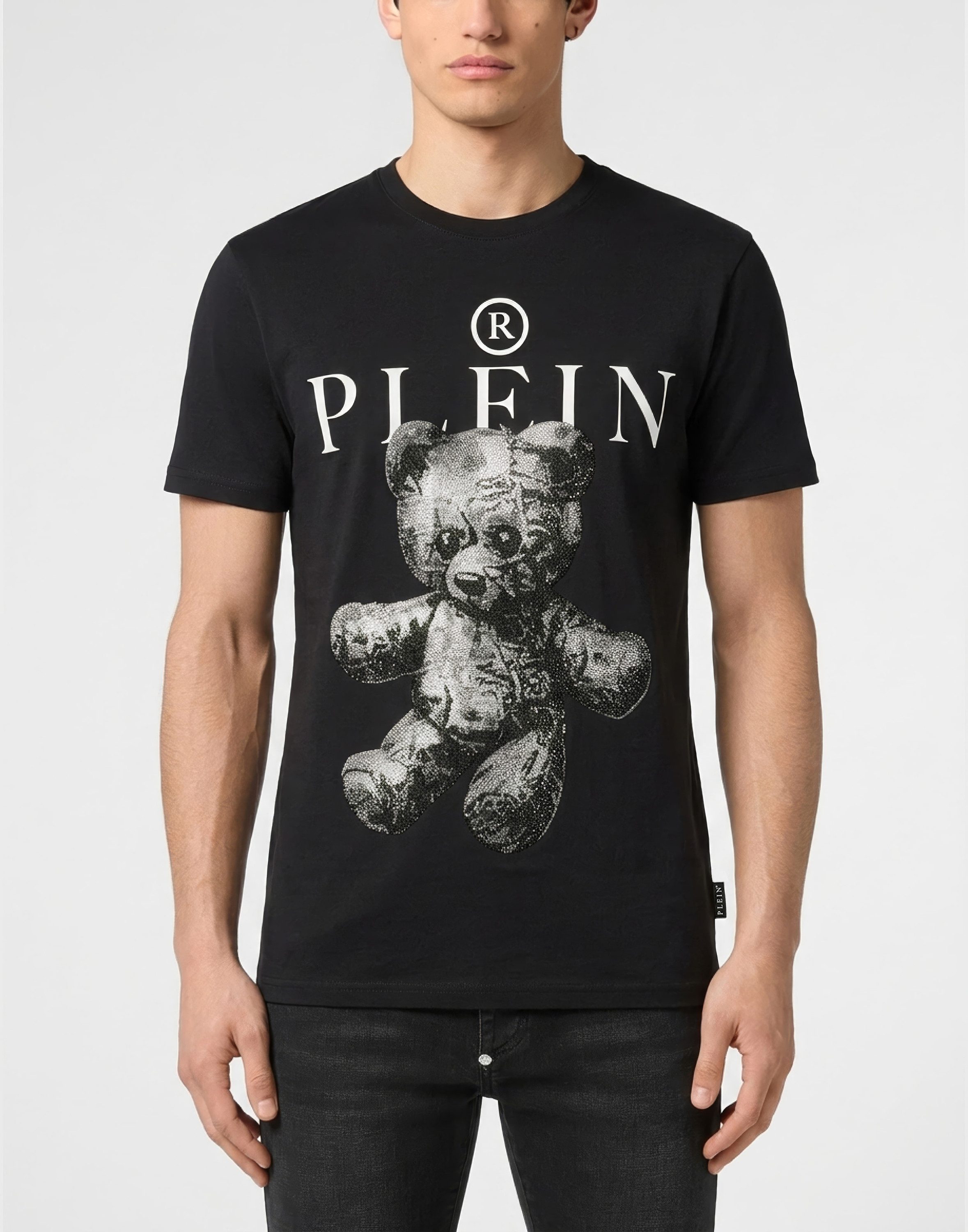 PHILIPP PLEIN T-Shirt Teddy Mit Schmucksteinen