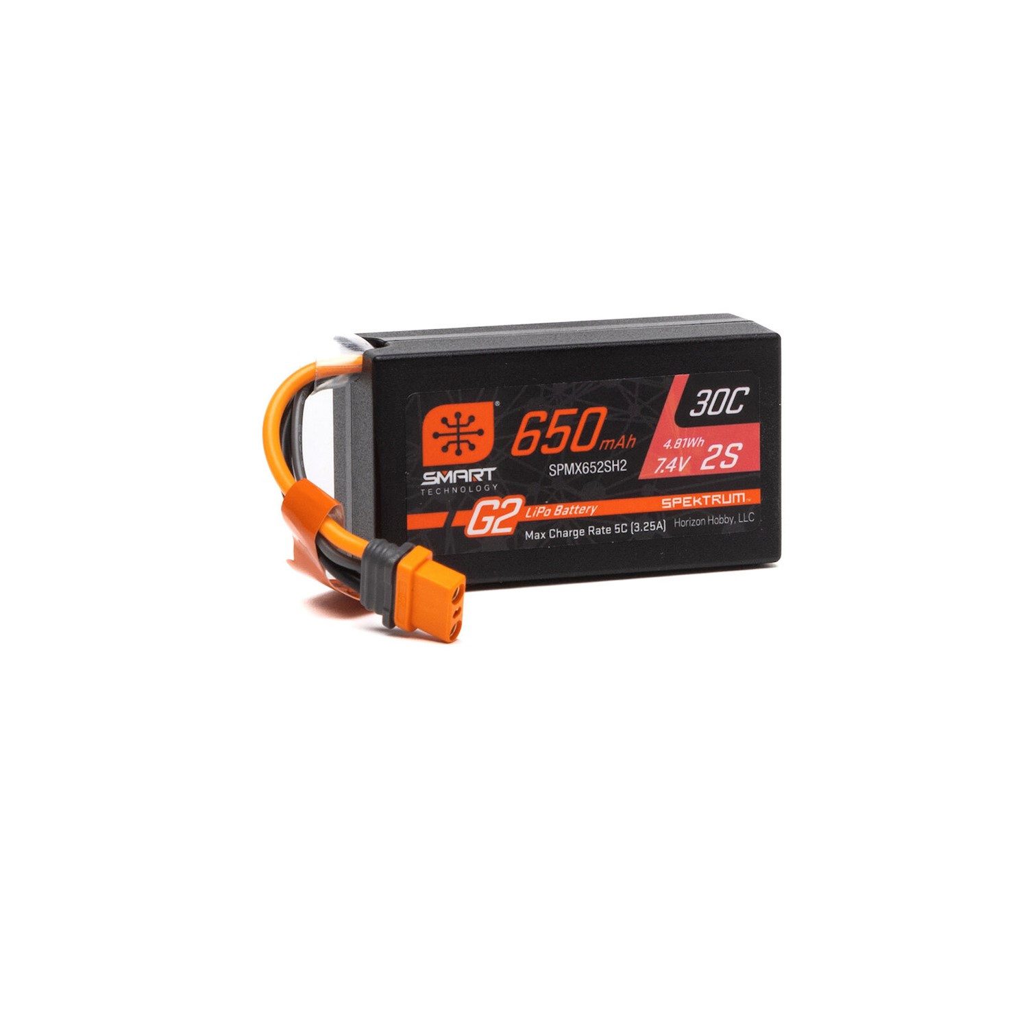 Spektrum Spektrum Lipo Akku 7,4V 2S 650mAh Smart G2 30C IC2 RC-Fernsteuerung