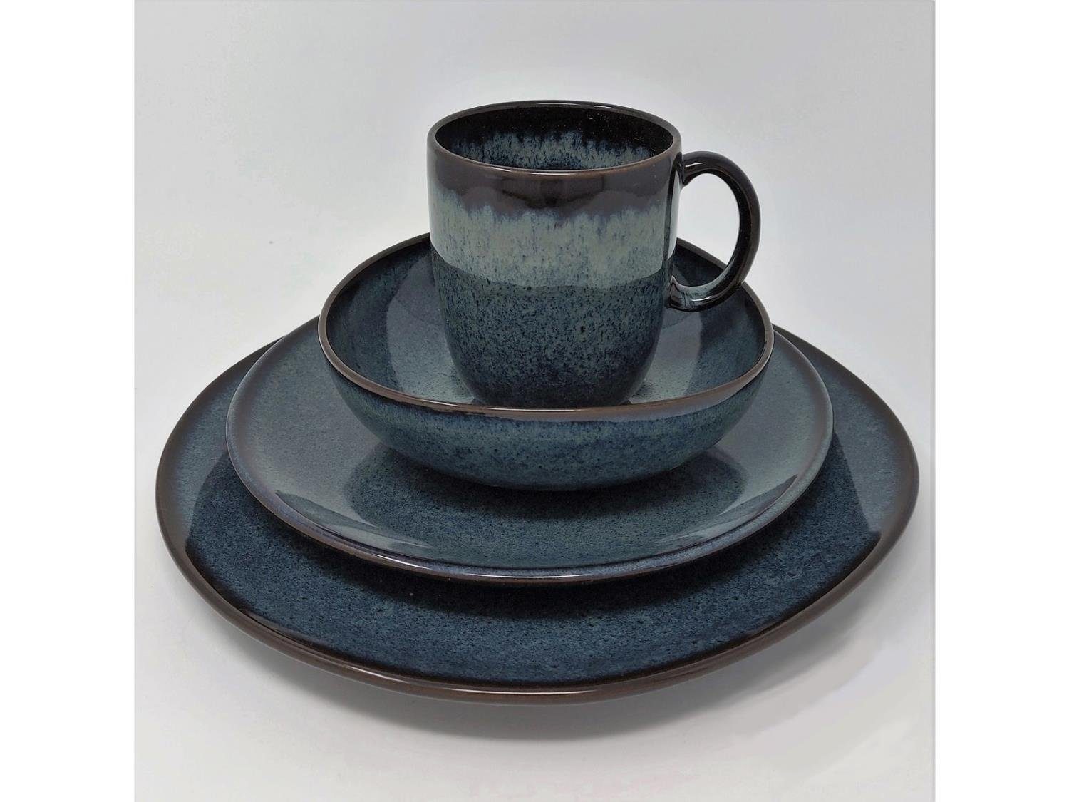 Villeroy & Boch Kombiservice Lave Gris, Steingut, Spülmaschinengeeignet