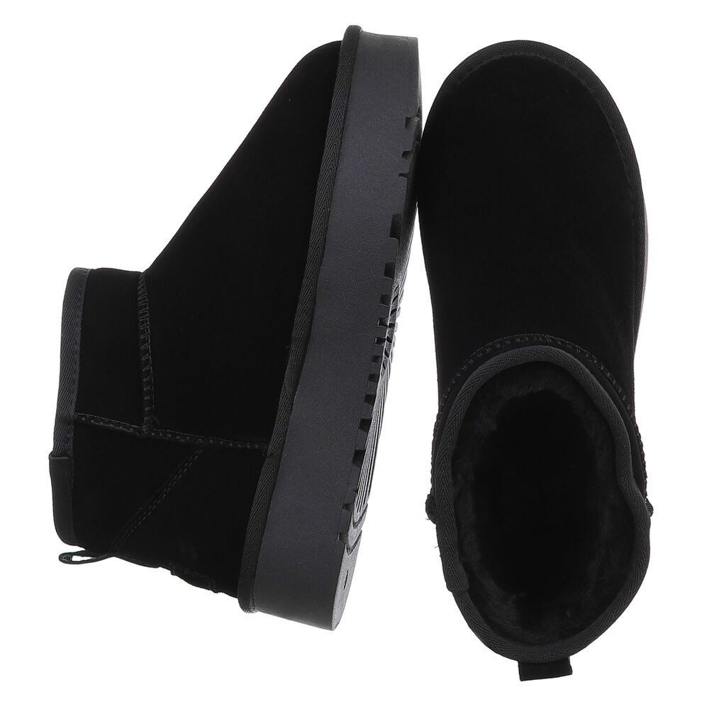 Ital-Design Stilvolle Damen-Lederschuhe für Freizeit und Alltag Snowboots ( günstig online kaufen