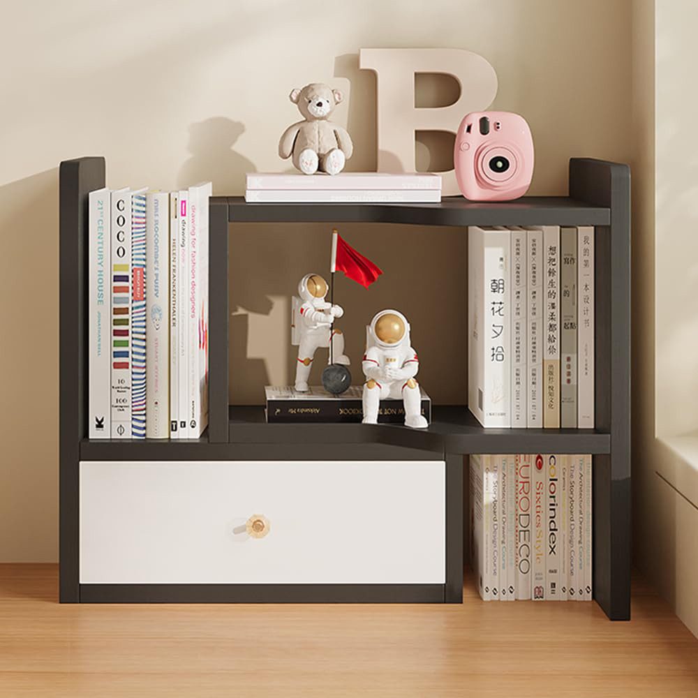 NUODWELL Bücherregal Erweiterbares Desktop-Bücherregal, verstellbarer Büros günstig online kaufen
