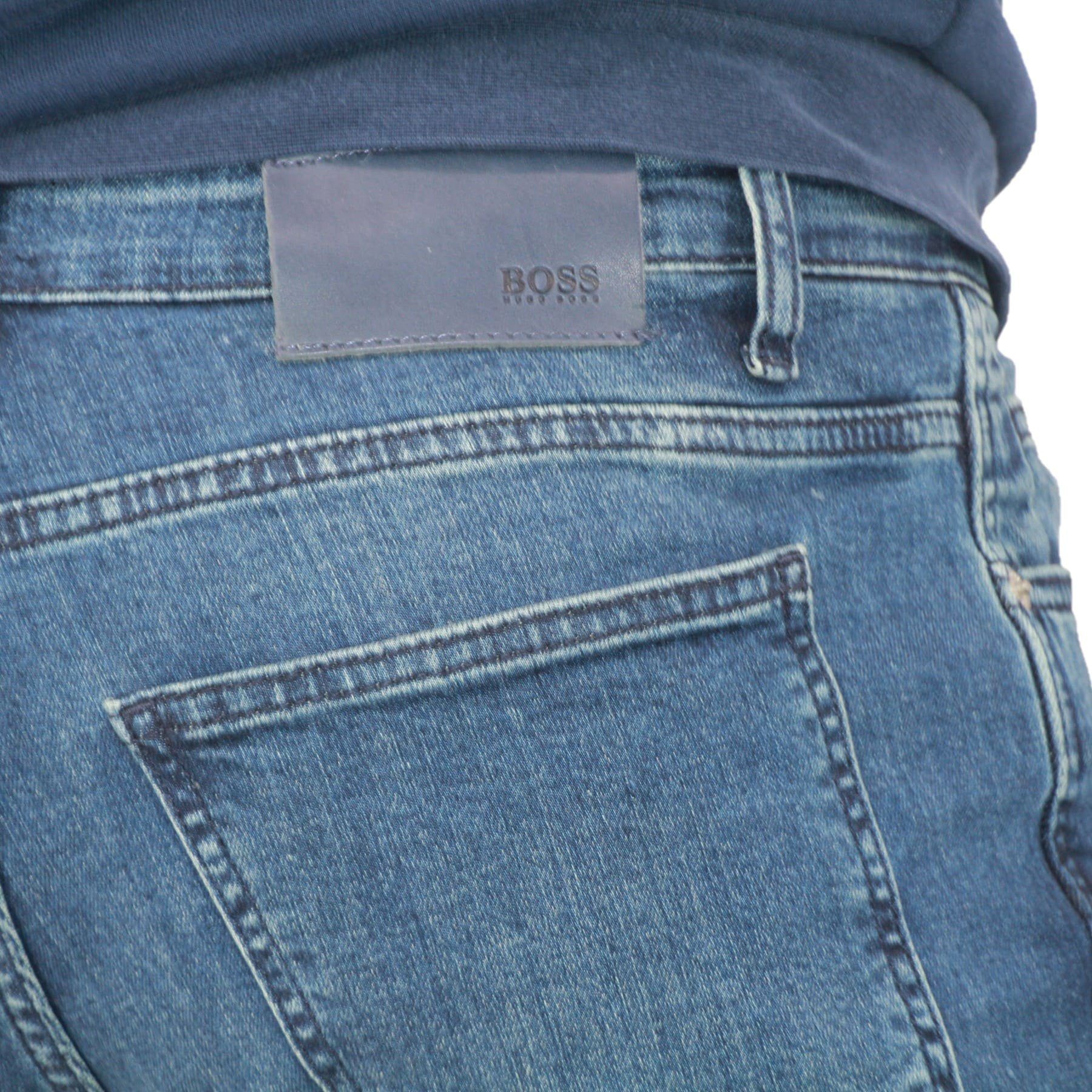 Kinder Teens (Gr. 128 - 182) BOSS 5-Pocket-Jeans Hugo Boss Herren Slim-Fit Jeanshose Delaware