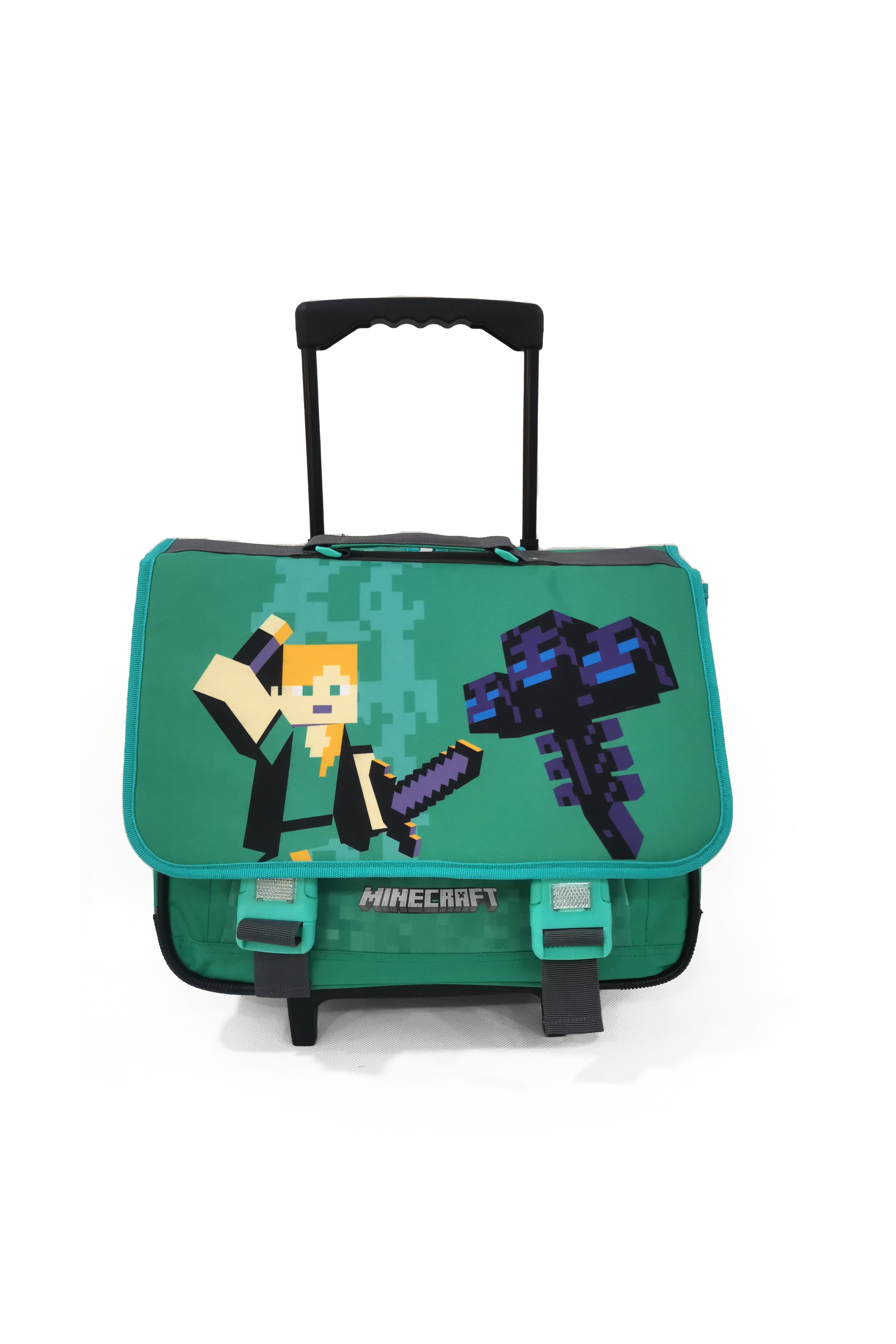 Minecraft Trolley Schultasche 41cm Trolley mit Räder für Kinder