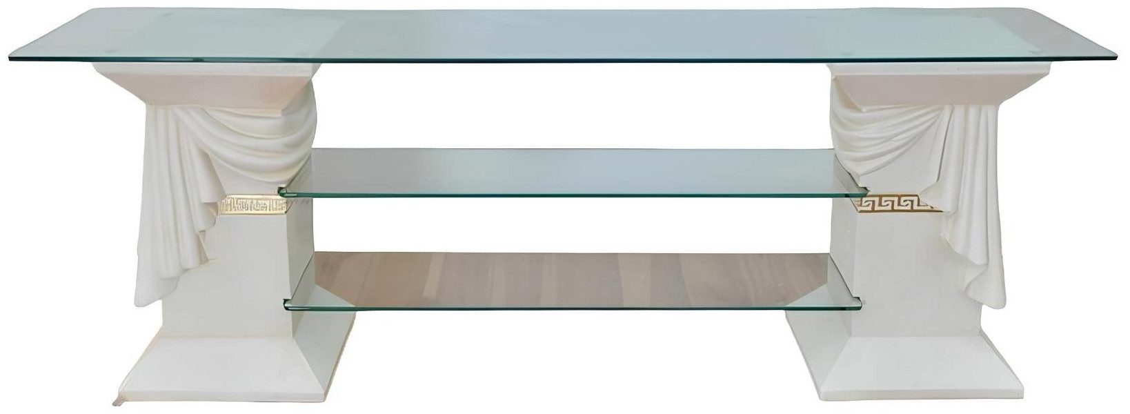 Xlmoebel Glastisch RTV Sideboard Medusa mit Stauraum und eleganter Optik (1-St., Glastisch), Hergestellt in Europa