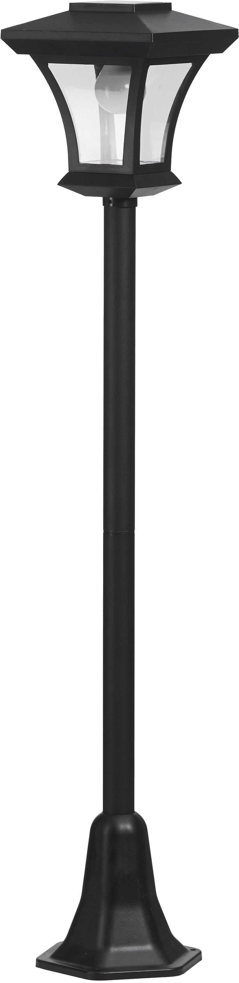 IC Gardenstyle LED Außen-Stehlampe LED Solarlaterne 120 cm -2eer, Tageslichtsensor, LED fest integriert, Warmweiß, Set mit 2 Stück