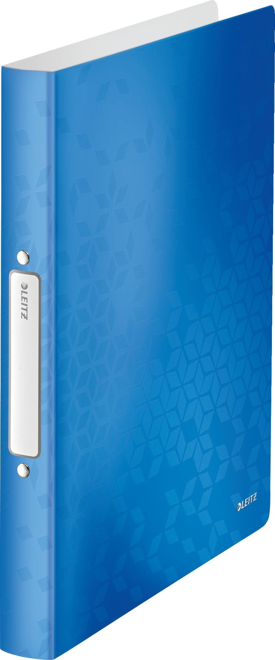LEITZ Präsentationsordner Ringbuch Wow A4 2 Ringe 25mm blau metallic