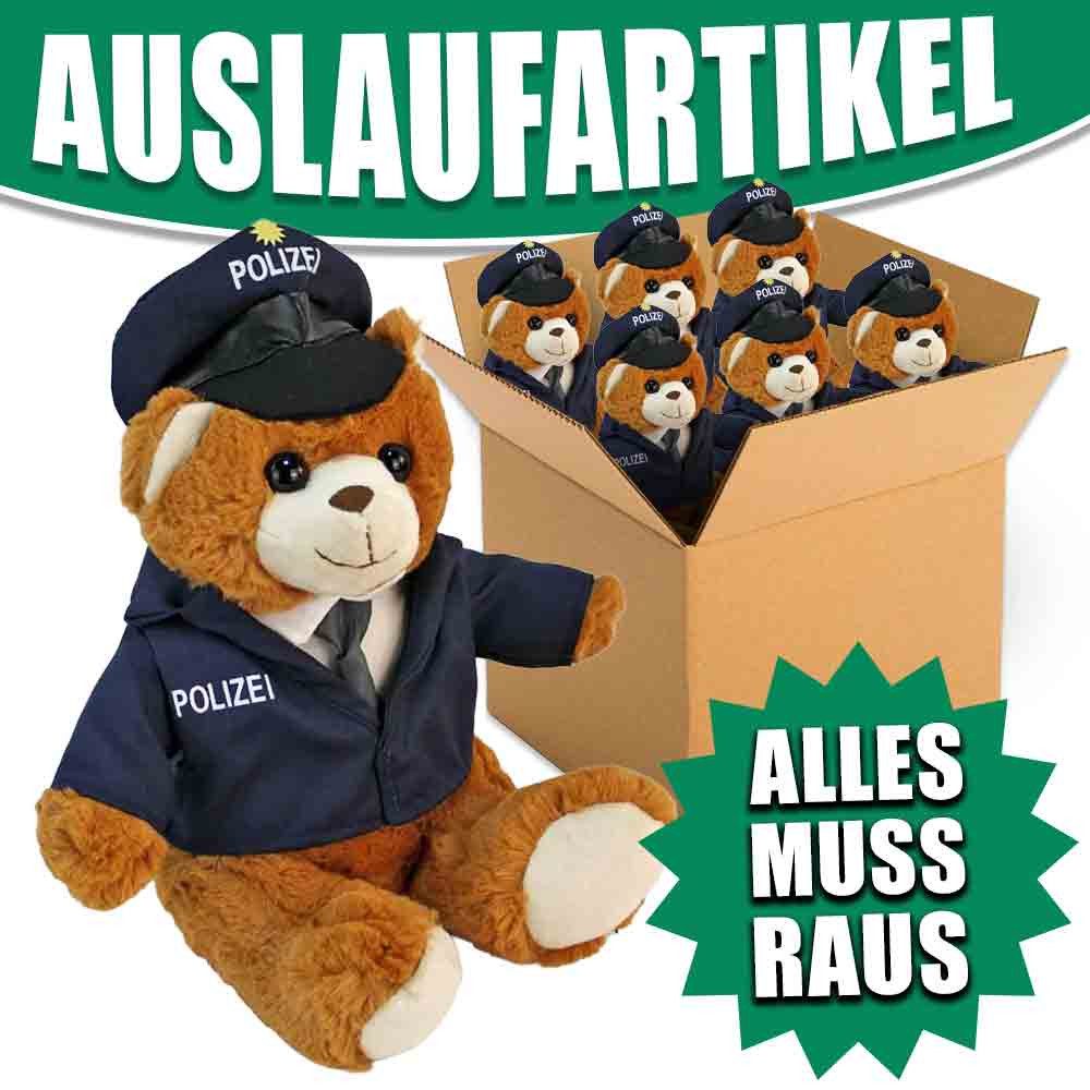 Euro Souvenirs Kuscheltier Polizei Teddy mit Uniform "Peter" - ca. 27 cm