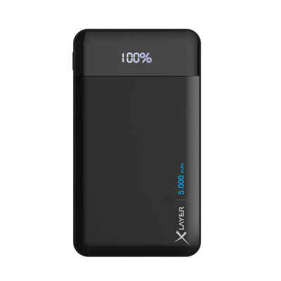 XLAYER »Powerbank X-Charger Anthracite 5000mAh Smartphones/Tablets« Powerbank