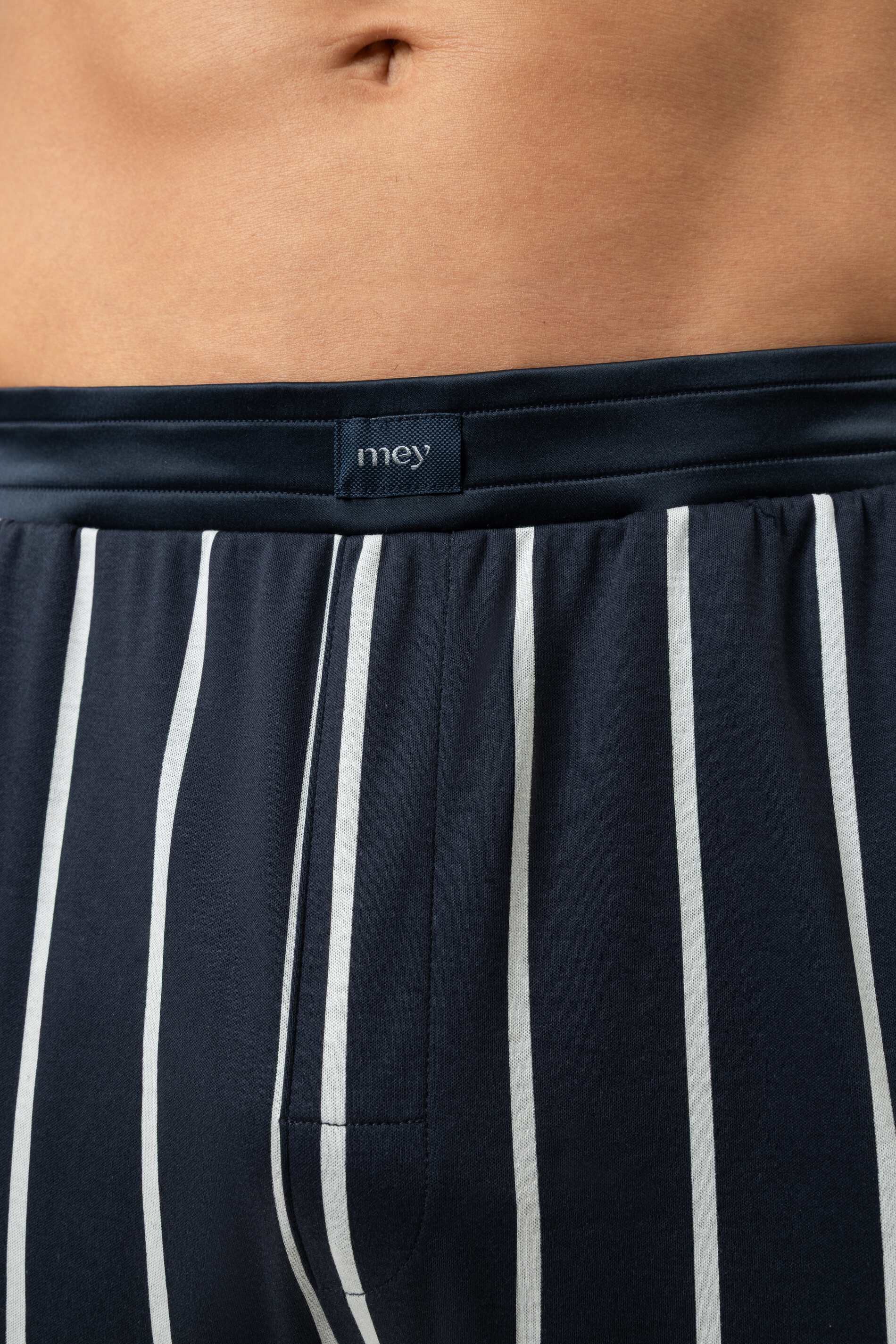 Mey Schlafhose Mey Herren Long-Pants Serie Valsted Gestreift (1-tlg)