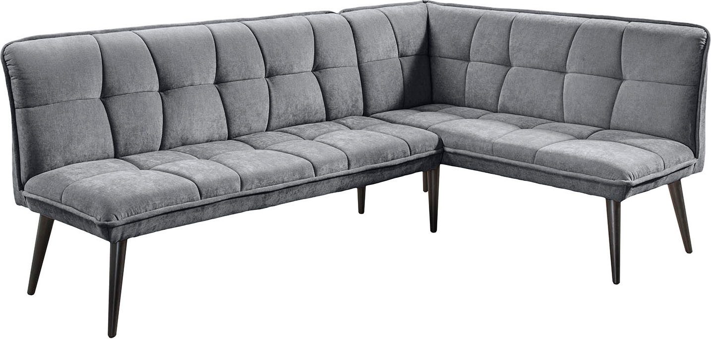 exxpo - sofa fashion Eckbank Mocca Essbank, Sitzbank, hoher Sitzkomfort, bequem und elegant, hochwertige Detailverarbeitung